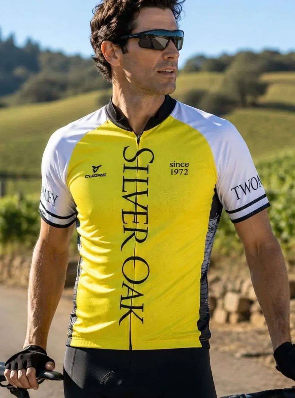 Cuore Silver Oak Twomey Cycling Jersey Men’s M Swiss Performance Full Zip Bike S